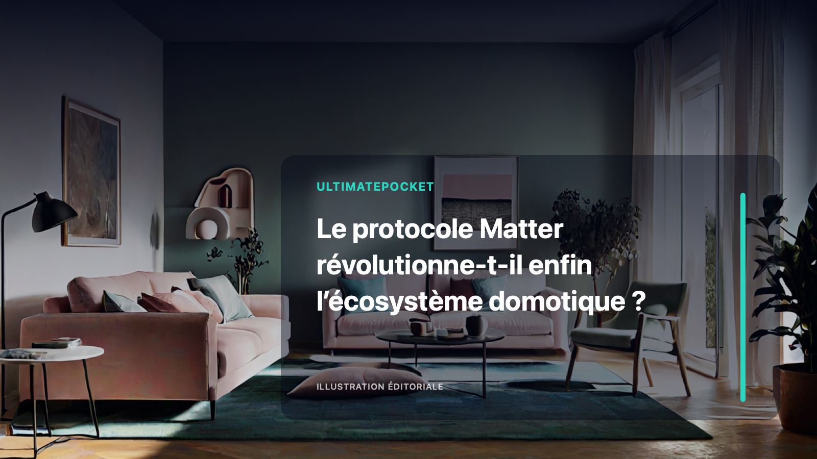 Illustration éditoriale pour « Le protocole Matter révolutionne-t-il enfin l’écosystème domotique ? »