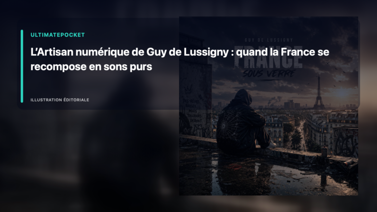 Illustration éditoriale pour « L’Artisan numérique de Guy de Lussigny : quand la France se recompose en sons purs »