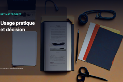 Illustration éditoriale pour « Usage pratique et décision »
