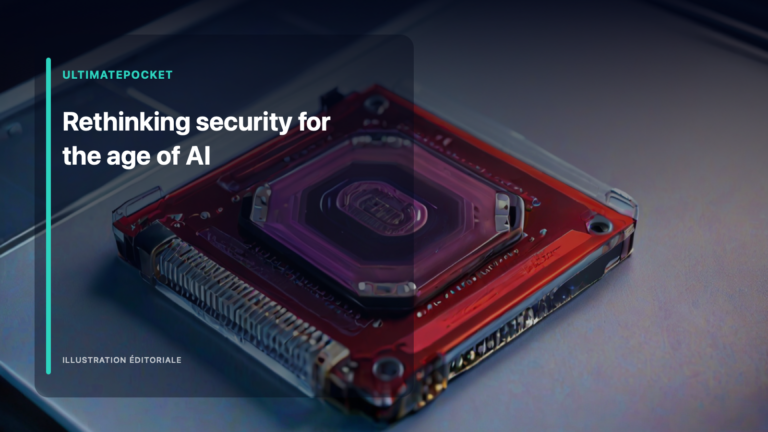 Illustration éditoriale pour « Rethinking security for the age of AI »