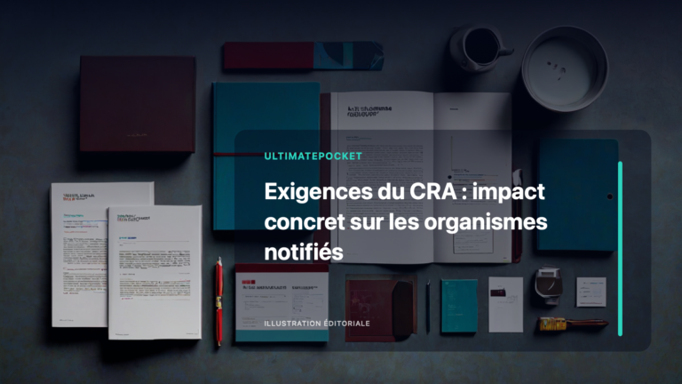 Illustration éditoriale pour « Exigences du CRA : impact concret sur les organismes notifiés »