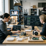 Illustration éditoriale pour Inside the Connectivity Lab: How Formal Interoperability Testing Shapes Your Smart Home