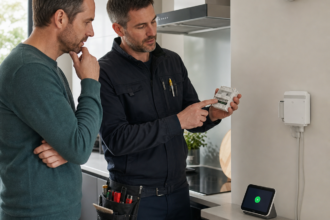 Illustration éditoriale pour Sécurité incendie : ce que l’arrivée de FireAvert dans Home Assistant change vraiment
