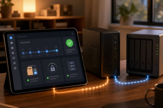 Illustration éditoriale pour Home Assistant : surveiller les sauvegardes au lieu de supposer qu’elles fonctionnent