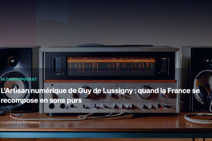 Illustration éditoriale pour « L’Artisan numérique de Guy de Lussigny : quand la France se recompose en sons purs »