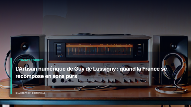 Illustration éditoriale pour « L’Artisan numérique de Guy de Lussigny : quand la France se recompose en sons purs »
