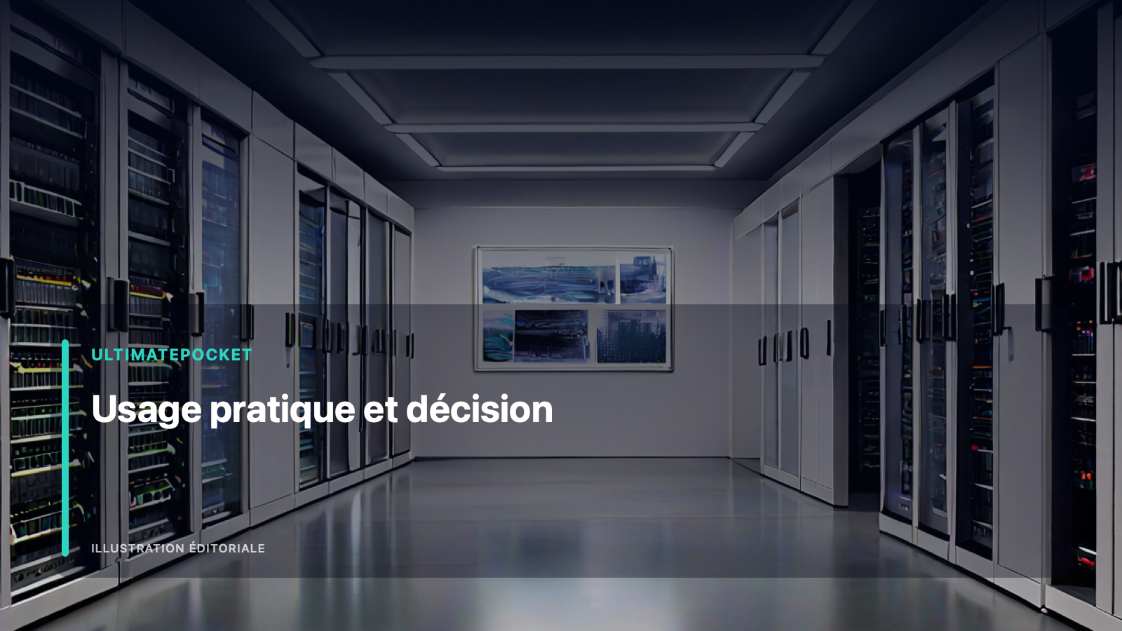 Illustration éditoriale pour « Usage pratique et décision »