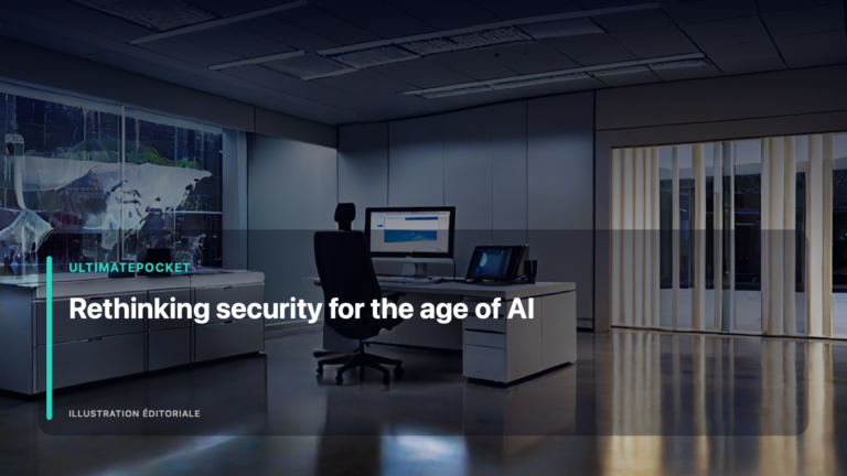 Illustration éditoriale pour « Rethinking security for the age of AI »
