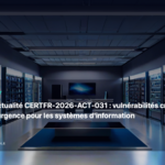 Illustration éditoriale pour « Bulletin d'actualité CERTFR-2026-ACT-031 : vulnérabilités critiques et mesures d'urgence pour les systèmes d'information »