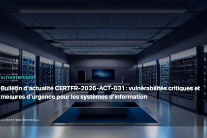 Illustration éditoriale pour « Bulletin d'actualité CERTFR-2026-ACT-031 : vulnérabilités critiques et mesures d'urgence pour les systèmes d'information »