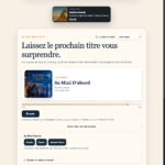 Interface publique Ariane Web Radio