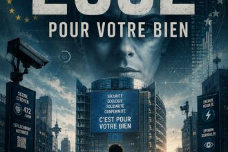 Illustration éditoriale pour 2032 : le reflet numérique de nos choix d’aujourd’hui