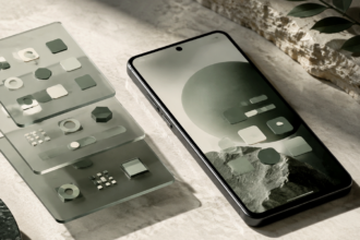 Illustration éditoriale pour Android 2026 : ce qui change vraiment entre le système d’exploitation pur et ses versions fabricants – et pourquoi ça compte pour votre sécurité
