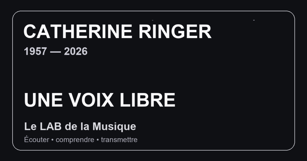 Illustration éditoriale pour Catherine Ringer, l’anti-algorithme : pourquoi sa singularité compte encore