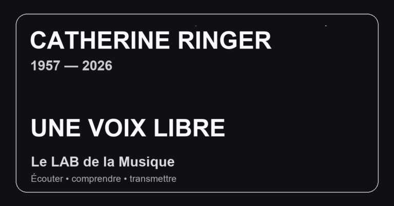 Illustration éditoriale pour Catherine Ringer, l’anti-algorithme : pourquoi sa singularité compte encore