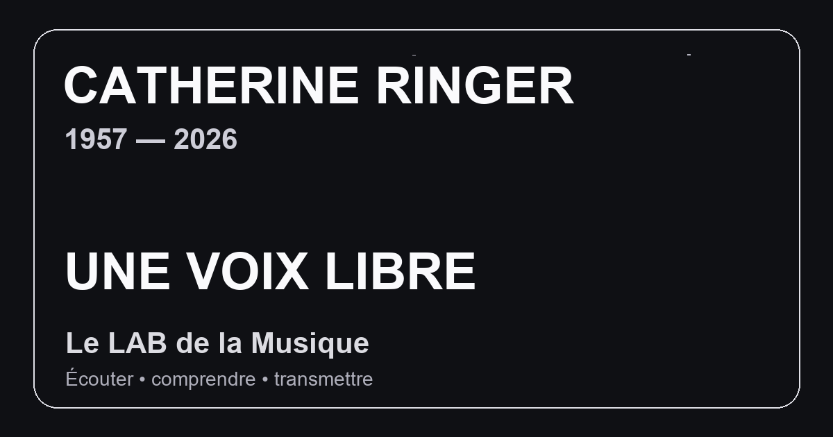 Illustration éditoriale pour Catherine Ringer, l’anti-algorithme : pourquoi sa singularité compte encore