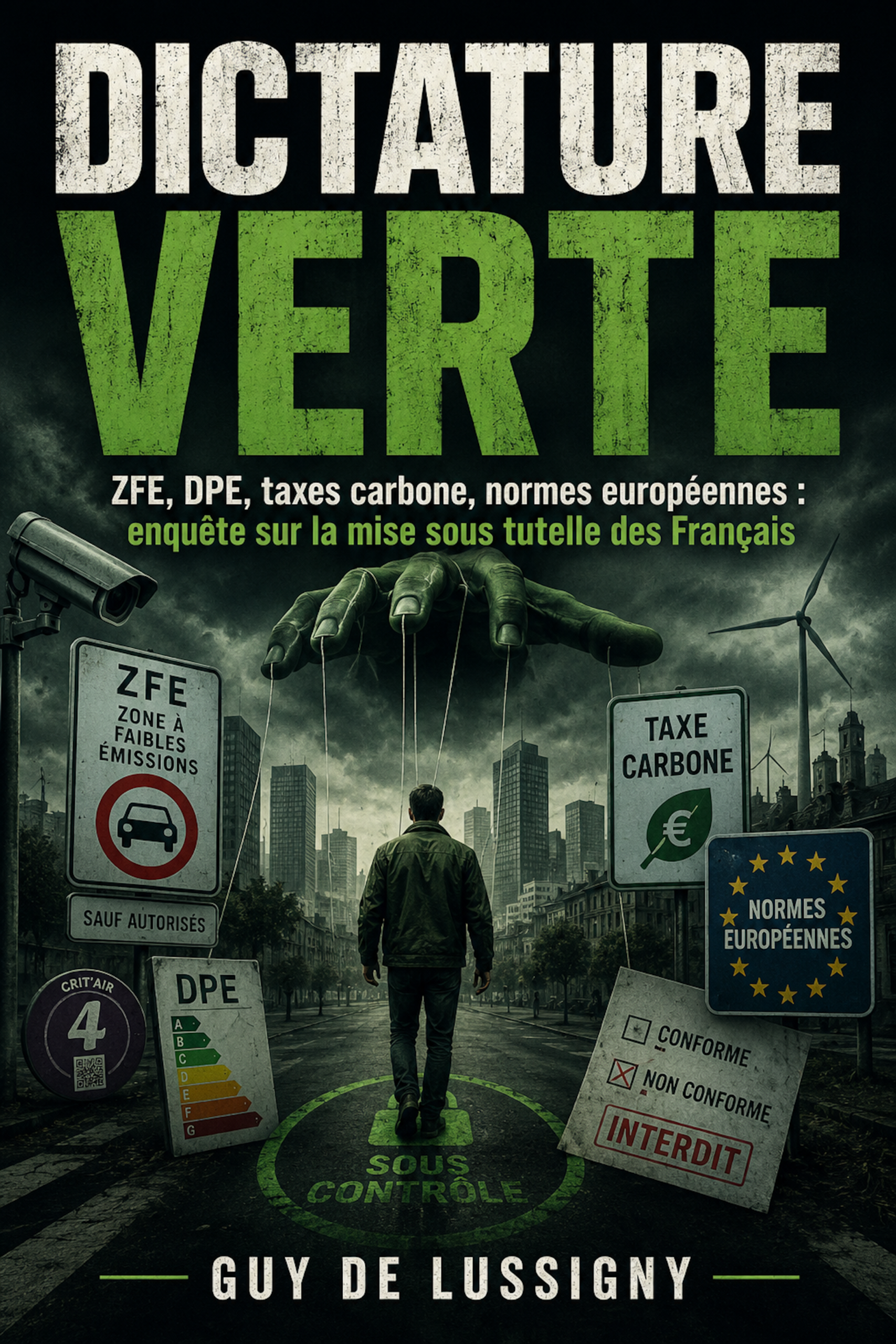 Couverture française du livre Dictature verte de Guy de Lussigny