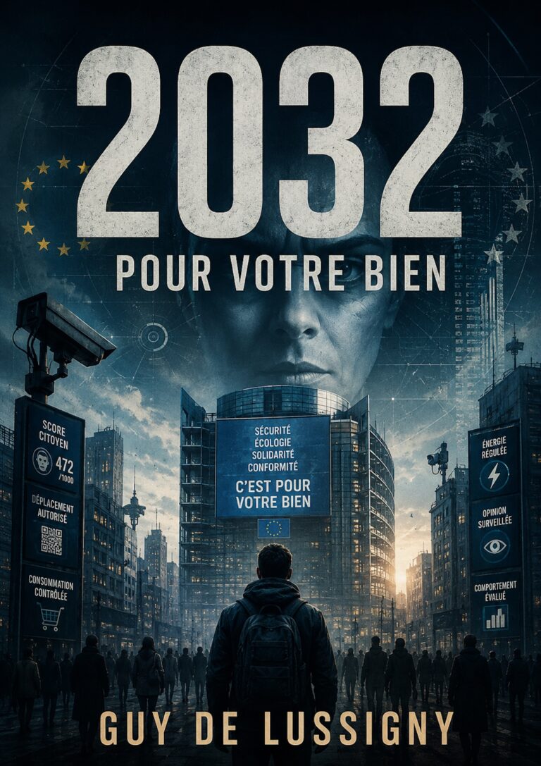 Couverture originale du roman 2032 – Pour votre bien de Guy de Lussigny