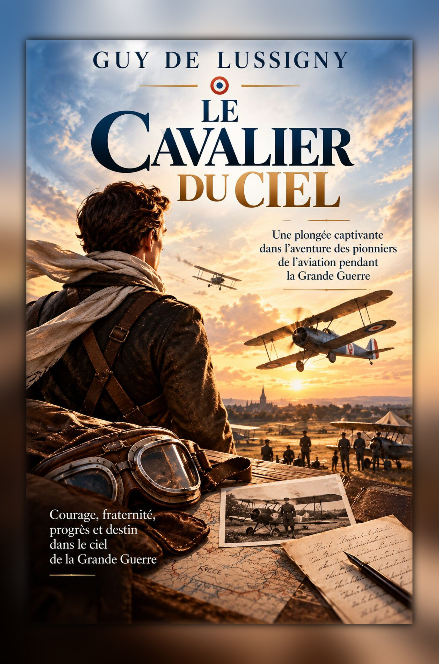 Couverture officielle Le Cavalier du ciel par Guy de Lussigny