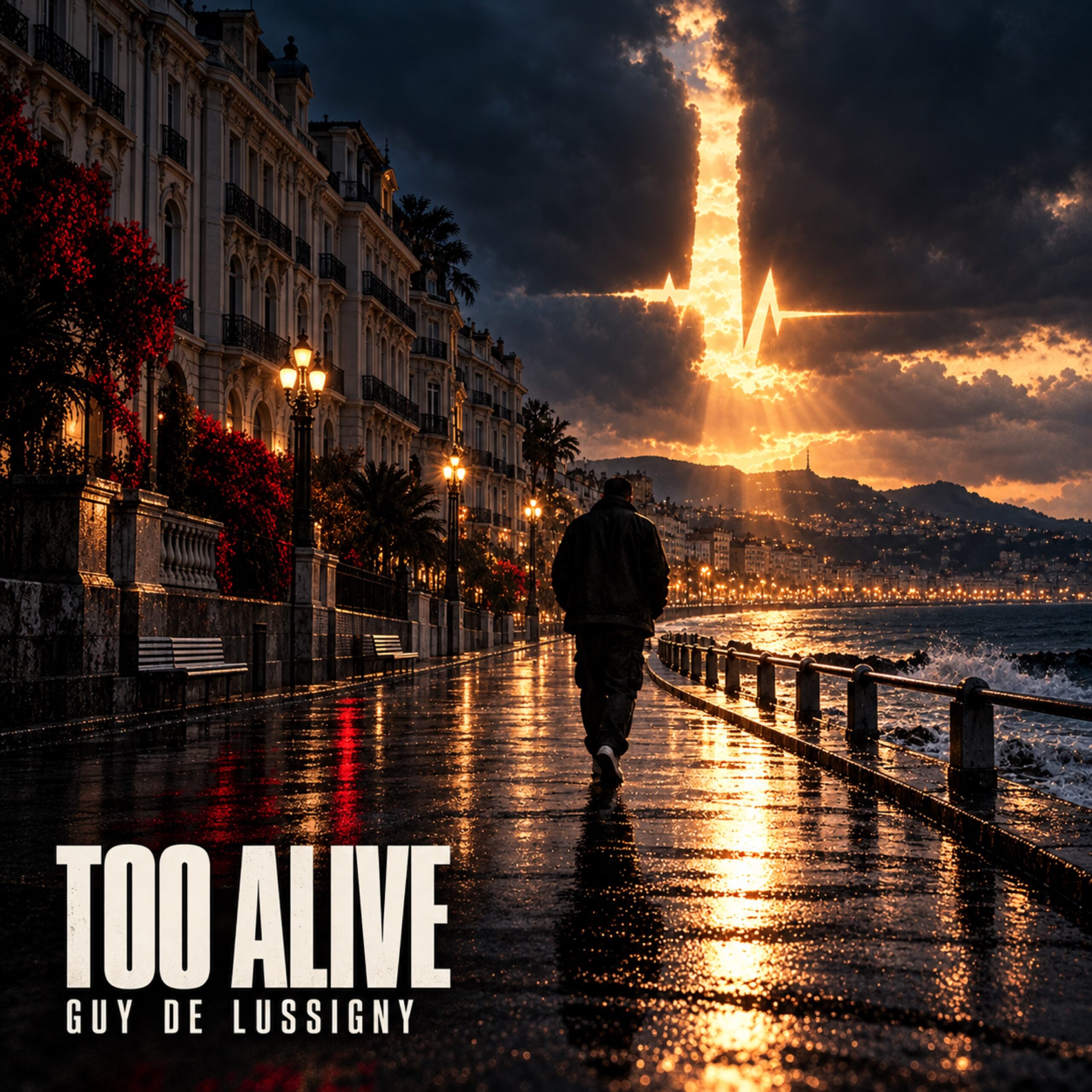 Pochette officielle de l’album Too Alive — Guy de Lussigny